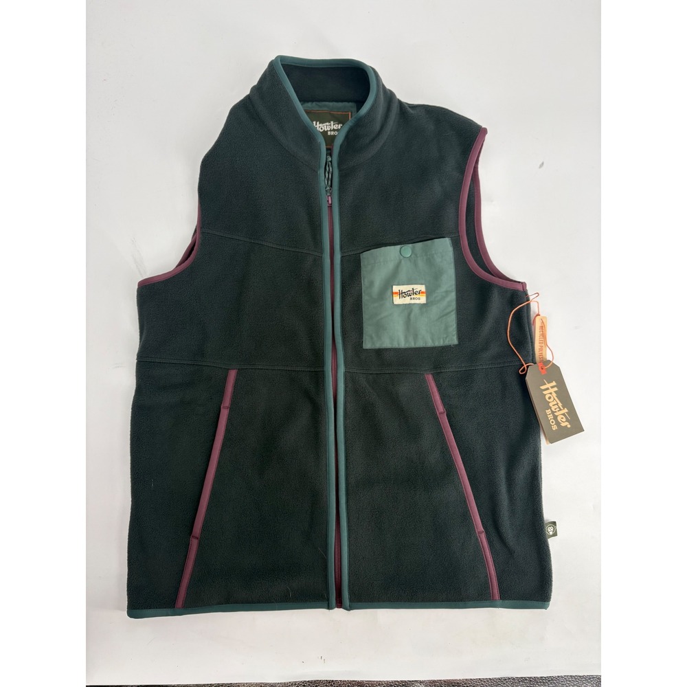 Howler Bros Free Range Fleece Vest Antique Black Mens Small 1578 New NWT